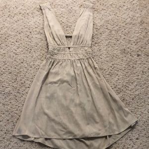 Tan sleeveless dress